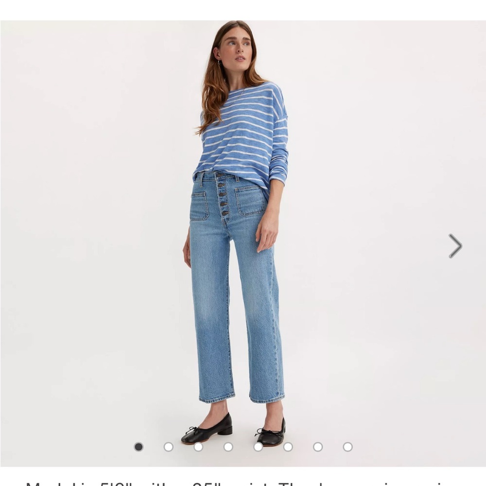 Ribcage straight patch pocket jeans, 26